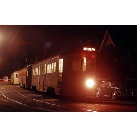 Tram No. 500 leaving Amy Street, Albion - 1969