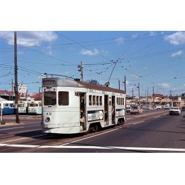 Tram No. 431 on Ipswich Road outside depot, Annerley - 1969