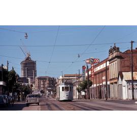 Tram No. 404 on Melbourne Street, South Brisbane - 1969