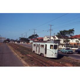 Tram No. 551 on Beaudesert Road, Moorooka - 1969