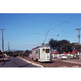 Tram No. 540 on Beaudesert Road from Mayfield Road, Moorooka - 1969