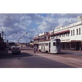 Tram No. 495 on Logan Road, Woolloongabba - 1969