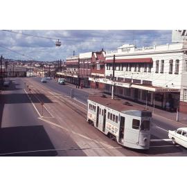 Tram No. 499 on Logan Road, Woolloongabba - 1969