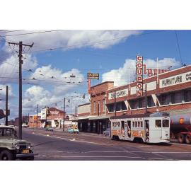 Tram No. 410 on Ipswich Road, Woolloongabba - 1969