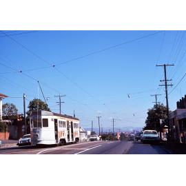 Tram No.438 on Logan Road, Holland Park West - 1969