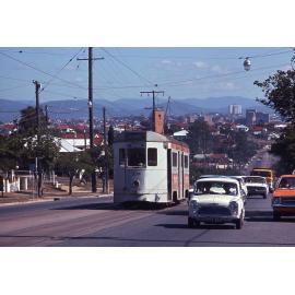 Tram No. 534 on Logan Road, near corner of Swain Street, Holland Park - 1969