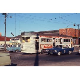 Tram No.  504 on Grey Street, South Brisbane -1969
