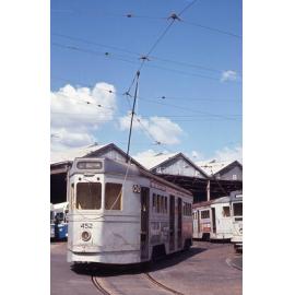Tram No. 452 at Annerley depot - 1969