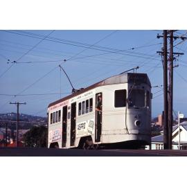 Tram No. 431 on Gladstone Road, Highgate Hill - 1969