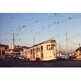 Trma No. 435 rounding corner on Kingsford Smith Drive, Albion - 1969