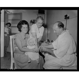 Health Immunisation room in operation - 1952