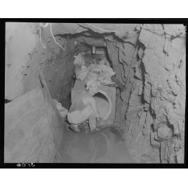 Laying 66" water main in Cameron's Crossing - Mt Crosby - 1953