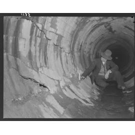 Inspection of damage to stormwater drain Corinda - 1950