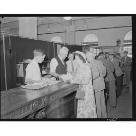 Rates service counter City Hall Council staff serving - 1950