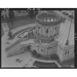 Anzac Square Shrine of Remembrance as seen from above, Brisbane City - 1948