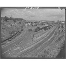 Roma Street railyard, Brisbane City - 1948