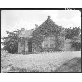 Windsor Council Chambers building overgrown with ivy - 1959