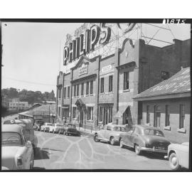 Maritime Buildings with large advertising billboard, Queen Street, Brisbane City - 1959