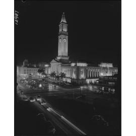 City Hall at night - 1959