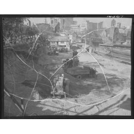 Construction for Wickham Terrace Car Park, Brisbane City - 1960