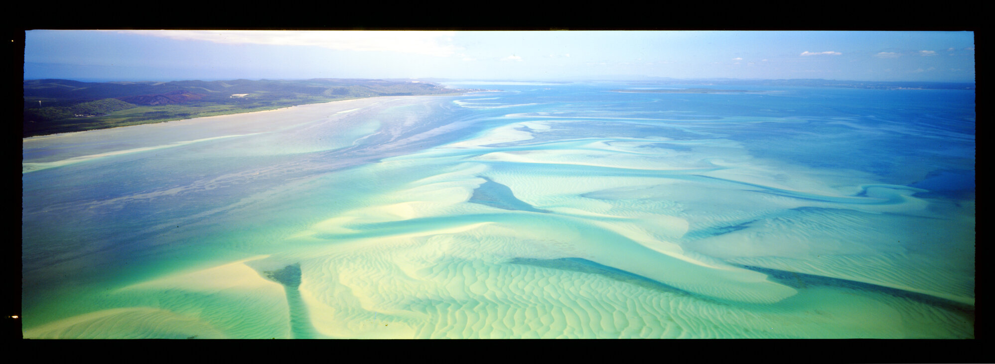 Aerial photo of Moreton Island sands - 1993