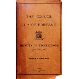 Council Minutes and Proceedings, Feb 1912 - Jan 1913