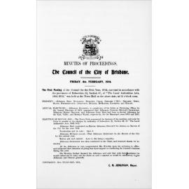 Council Minutes and Proceedings, Feb 1913 - Jan 1914