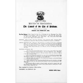 Council Minutes and Proceedings, 1915