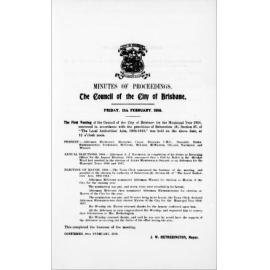 Council Minutes and Proceedings, 1916