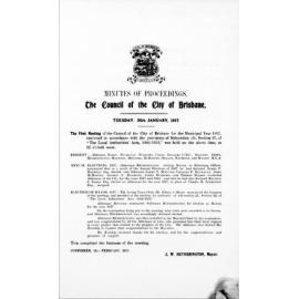 Council Minutes and Proceedings, 1917