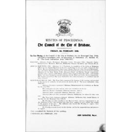Council Minutes and Proceedings, 1918