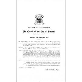 Council Minutes and Proceedings, Feb 1920 - July 1921
