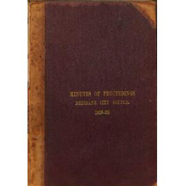 Council Minutes and Proceedings, April 1924 - Sept 1925