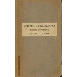 Council Minutes and Proceedings, July 1945 June 1946