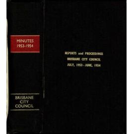Council Minutes and Proceedings, July 1953 - June 1954