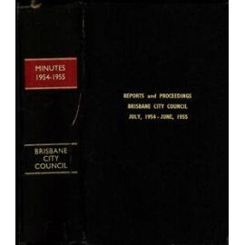 Council Minutes and Proceedings, July 1954 - June 1955