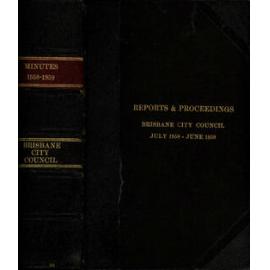 Council Minutes and Proceedings, July 1958 - June 1959