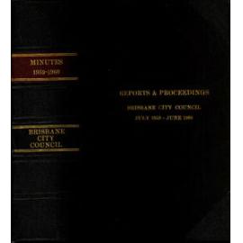 Council Minutes and Proceedings, July 1959 - June 1960