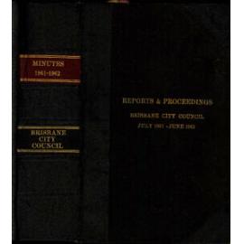 Council Minutes and Proceedings, July 1961 - June 1962