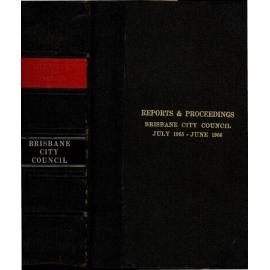 Council Minutes and Proceedings, July 1965 - June 1966