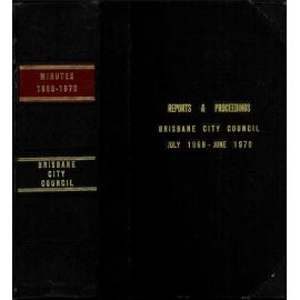 Council Minutes and Proceedings, July 1969 - June 1970