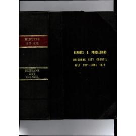 Council Minutes and Proceedings, July 1971 -June 1972