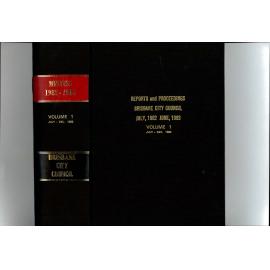 Council Minutes and Proceedings, July 1982 - Dec 1982
