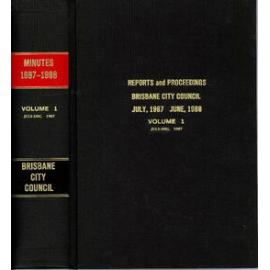 Council Minutes and Proceedings, July 1987 - June 1988 Vol 1