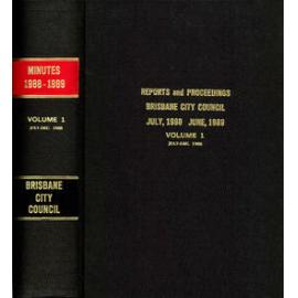 Council Minutes and Proceedings, July 1988 - June 1989 Vol 1