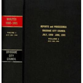Council Minutes and Proceedings, July 1990 to June 1991 Vol.1 July - Dec 1990