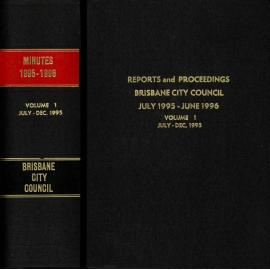 Council Minutes and Proceedings, July 1995 to June 1996  Vol.2 Jan - June 1996