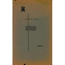 Annual Report Brisbane City Council 1942-1943