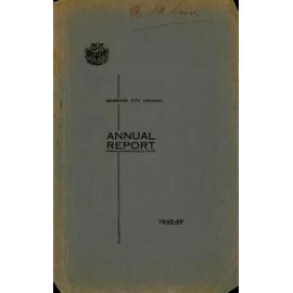Annual Report Brisbane City Council 1948-1949