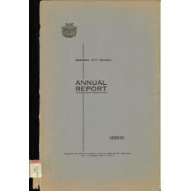 Annual Report Brisbane City Council 1950-1951